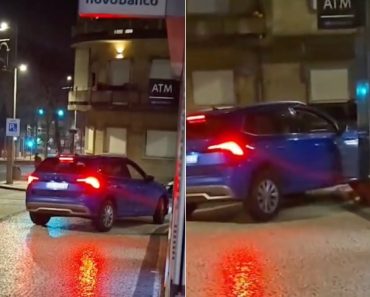 Caos em Vila Nova de Gaia: Motorista de TVDE embate contra banco após alegado confronto com passageiros