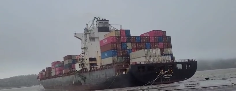 Tensão no Tejo: Vídeo mostra momento em que cabos de navio gigante rebentam e deixam cargueiro à deriva em Alcântara